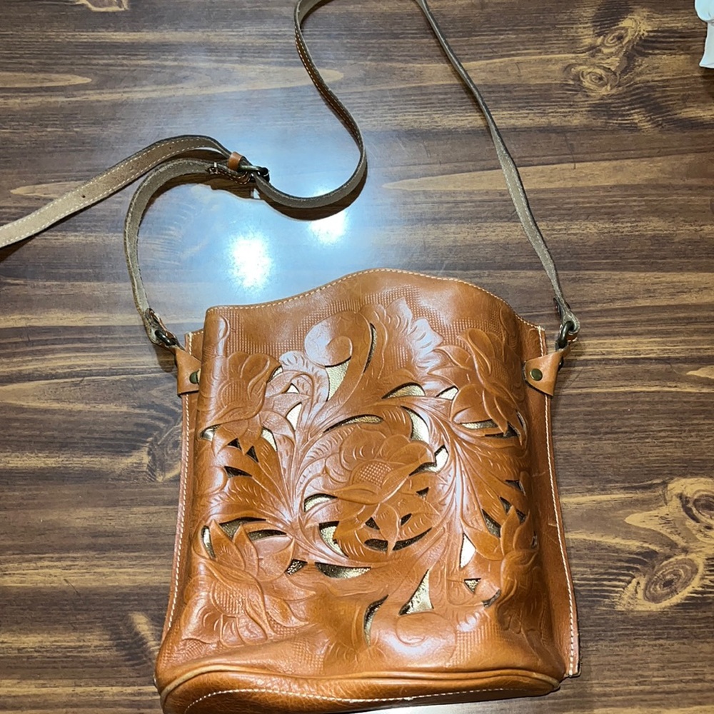 Patricia Nash brown leather bag